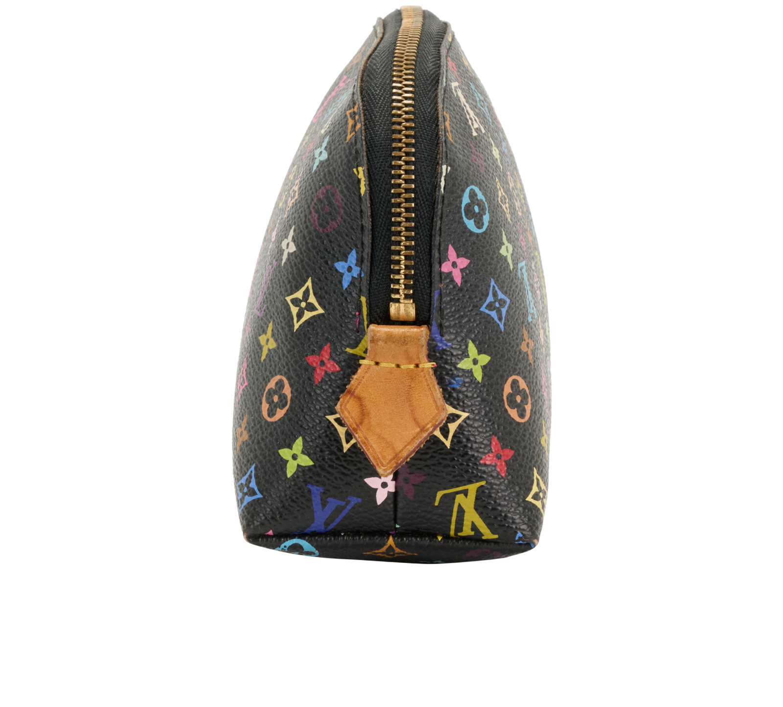 Louis Vuitton Takashi Murakami Cosmetic Pouch, &pound;450, Accessories, Black, Canvas, Bottom view